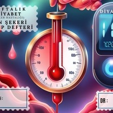 P Parla Diyabet Ölçüm Takip Çizelgesi Defteri 1 Kalite Özel Tasarım 3 Aylık A5