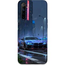 Gramaphone Realme 6 Uyumlu Araba Desenli Telefon Kılıfı + Ekran Koruyucu - 5767