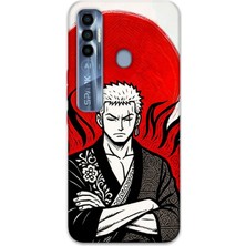 Gramaphone Tecno Spark 7 Pro Uyumlu Anime Desenli Telefon Kılıfı + Ekran Koruyucu - 5893