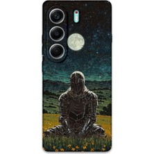 Gramaphone Tecno Camon 40 4g Uyumlu Retro Desenli Telefon Kılıfı + Ekran Koruyucu - 5844