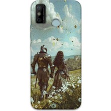 Gramaphone Tecno Spark 6 Go Uyumlu Retro Desenli Telefon Kılıfı + Ekran Koruyucu - 5843