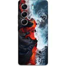 Gramaphone Tecno Camon 40 4g Uyumlu Mermer Desenli Telefon Kılıfı + Ekran Koruyucu - 5811