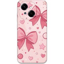 Gramaphone Tecno Spark Go 1 2025 Uyumlu Kurdele Desenli Telefon Kılıfı + Ekran Koruyucu - 5803