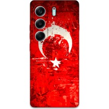 Gramaphone Tecno Camon 40 4g Uyumlu Türk Bayrağı Desenli Telefon Kılıfı + Ekran Koruyucu - 5847