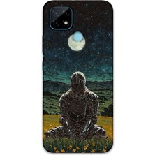 Gramaphone Realme C25 Uyumlu Retro Desenli Telefon Kılıfı + Ekran Koruyucu - 5844