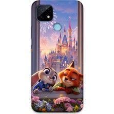 Gramaphone Realme C25 Uyumlu Zootopia Desenli Telefon Kılıfı + Ekran Koruyucu - 5943