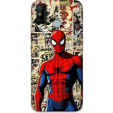 Gramaphone Tecno Spark 6 Go Uyumlu Spiderman Desenli Telefon Kılıfı + Ekran Koruyucu - 5931