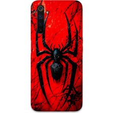 Gramaphone Realme 6 Pro Uyumlu Spiderman Desenli Telefon Kılıfı + Ekran Koruyucu - 5932