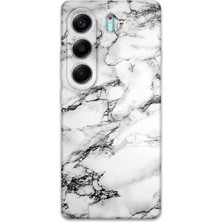 Gramaphone Tecno Camon 40 Pro 5g Uyumlu Mermer Desenli Telefon Kılıfı + Ekran Koruyucu - 5817