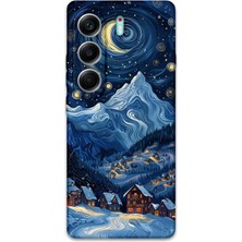 Gramaphone Tecno Camon 40 Pro 5g Uyumlu Uzay Desenli Telefon Kılıfı + Ekran Koruyucu - 5857