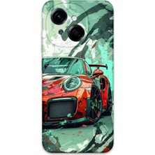 Gramaphone Tecno Spark Go 1 2025 Uyumlu Araba Desenli Telefon Kılıfı + Ekran Koruyucu - 5765