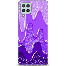 Rulet Samsung Galaxy M32 Hd Baskılı Kılıf + Seramik Tam Kaplayan Ekran Koruyucu 421