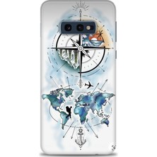 Samsung Galaxy S10E Hd Baskılı Kılıf + Seramik Tam Kaplayan Ekran Koruyucu 82