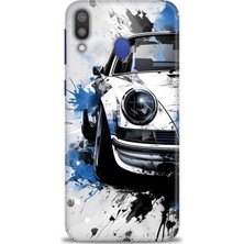 Rulet Samsung Galaxy M20 Hd Baskılı Kılıf + Seramik Tam Kaplayan Ekran Koruyucu 487