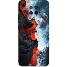 Gramaphone Poco F2 Pro Uyumlu Mermer Desenli Telefon Kılıfı + Ekran Koruyucu - 5811