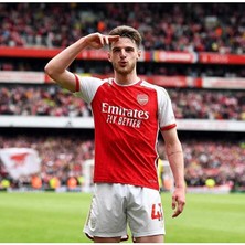 FRAGOLA Arsenal 2023-24 Sezon Declan Rice Iç Saha Forması