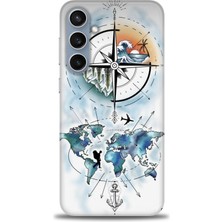 Samsung Galaxy S23 Fe Hd Baskılı Kılıf + Seramik Tam Kaplayan Ekran Koruyucu 82