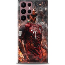 Rulet Samsung Galaxy S22 Ultra Hd Baskılı Kılıf + Seramik Tam Kaplayan Ekran Koruyucu 8