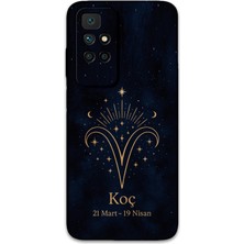 Gramaphone Xiaomi Redmi 10 Uyumlu Koç Burcu Desenli Telefon Kılıfı + Ekran Koruyucu - 5768