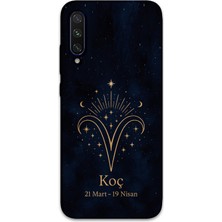 Gramaphone Xiaomi Mi A3 Uyumlu Koç Burcu Desenli Telefon Kılıfı + Ekran Koruyucu - 5768