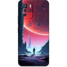 Gramaphone Poco X3 Gt Uyumlu Uzay Desenli Telefon Kılıfı + Ekran Koruyucu - 5860