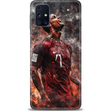 Samsung Galaxy M31S Hd Baskılı Kılıf + Seramik Tam Kaplayan Ekran Koruyucu 8
