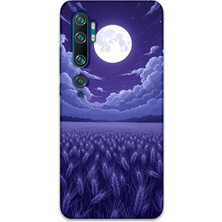 Gramaphone Xiaomi Mi Note 10 Uyumlu Çiçek Desenli Telefon Kılıfı + Ekran Koruyucu - 5797