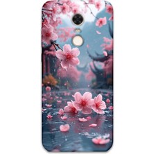 Gramaphone Xiaomi Redmi 5 Plus Uyumlu Çiçek Desenli Telefon Kılıfı + Ekran Koruyucu - 5794