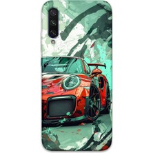 Gramaphone Xiaomi Mi A3 Uyumlu Araba Desenli Telefon Kılıfı + Ekran Koruyucu - 5765