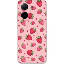 Gramaphone Xiaomi Redmi A5 4g Uyumlu Çilek Desenli Telefon Kılıfı + Ekran Koruyucu - 5804