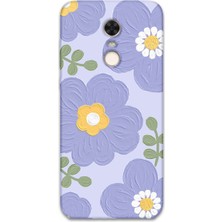 Gramaphone Xiaomi Redmi 5 Plus Uyumlu Çiçek Desenli Telefon Kılıfı + Ekran Koruyucu - 5799