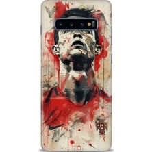 Rulet Samsung Galaxy S10 Plus Hd Baskılı Kılıf + Seramik Tam Kaplayan Ekran Koruyucu 5