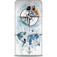 Samsung Galaxy Note 5 Hd Baskılı Kılıf + Seramik Tam Kaplayan Ekran Koruyucu 82