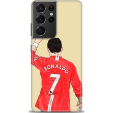 Samsung Galaxy S21 Ultra Hd Baskılı Kılıf + Seramik Tam Kaplayan Ekran Koruyucu 3