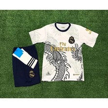 FRAGOLA Cristiano Ronaldo Beyaz Dragon Tasarımlı Çocuk Forması 4'lü Set
