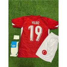 FRAGOLA Türkiye Euro 2024 Kenan Yıldız Iç Saha Çocuk Forması 4'lü Set (Red)
