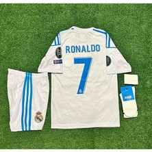 FRAGOLA R.madridd 2018 Kiev Şampiyonlar Ligi Finali Cristiano Ronaldo Çocuk Forması 4'lü Set