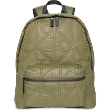 Calvin Klein Haki Erkek Sırt Çantası Puffer Round Backpack