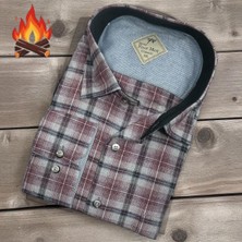 Eren Style Klasik %100 Cotton Uzun Kollu Terletmeyen Kışlık Flanel Kumaş Çok Renkli Gömlek (Regular Kalıp)