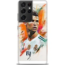 Samsung Galaxy S21 Ultra Hd Baskılı Kılıf + Seramik Tam Kaplayan Ekran Koruyucu 7