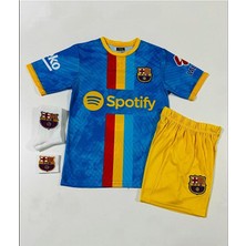 FRAGOLA F.c B.a.r.c.e.l.o.n.a 2024/25 Yeni Sezon Pedri Konsept Çocuk Forması 4'lü Set (Armalı)
