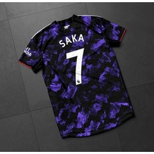 FRAGOLA A.r.s.e.n.a.l 2023/24 Yeni Sezon Bukayo Saka Özel Konsept Forması (Mor)