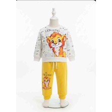 Angel Leon Dream Disney Leon King Simdi Baskılı Pamuklu Bebek Eşofman Takımı