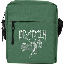 Wakha LED Zeppelin Failing Angel Omuz Çantası Yeşil Renk
