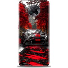 Rulet Xiaomi Poco F2 Pro Kılıf Hd Baskılı Kılıf + Seramik Tam Kaplayan Ekran Koruyucu 490