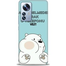 Xiaomi Mi 12 Kılıf Hd Baskılı Kılıf + Seramik Tam Kaplayan Ekran Koruyucu 160