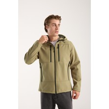 Award Fashion Erkek Içi Polarlı Su ve Rüzgar Geçirmez Softshell Outdoor Spor Mont