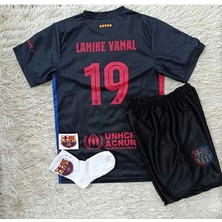 FRAGOLA F.c B.a.r.c.e.l.o.n.a 2024/25 Yeni Sezon Lamine Yamal Deplasman Çocuk Forması (Armalı)