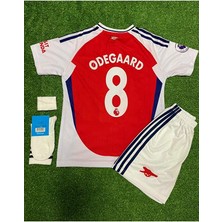 FRAGOLA A.r.s.e.n.a.l 2024-25 Yeni Sezon Iç Saha Martin Ødegaard Çocuk Forması 4'lü Set