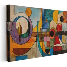 Artarilion Kanvas Yatay Duvar Tablosu Kanvas Soyut Geometrik Sanat Ev Ofis Salon Modern Duvar Tablosu
